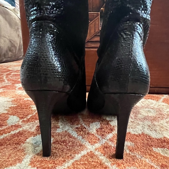 ALLSAINTS Glitter Black Leather Orlana Sz 41 - Picture 7 of 13